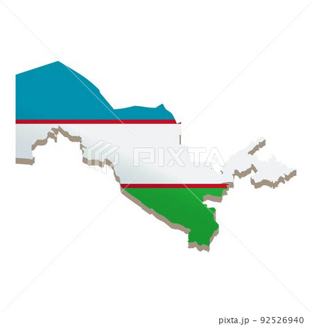 Uzbekistan landmark icon cartoon vector. Flag map. Islam money Uzbekistan landmark icon cartoon vector. Flag map. Islam money 92526940