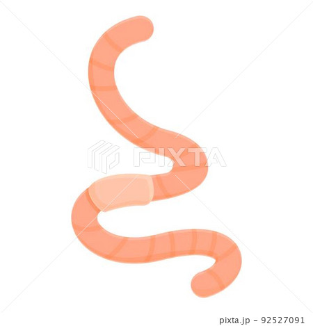 Manure worm icon cartoon vector. Soil compost. Plant heap Manure worm icon cartoon vector. Soil compost. Plant heap 92527091