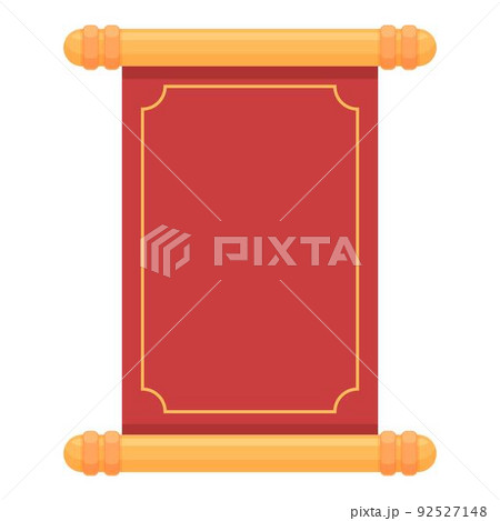 Scroll design icon cartoon vector. Chinese festival. Asian greeting Scroll design icon cartoon vector. Chinese festival. Asian greeting 92527148