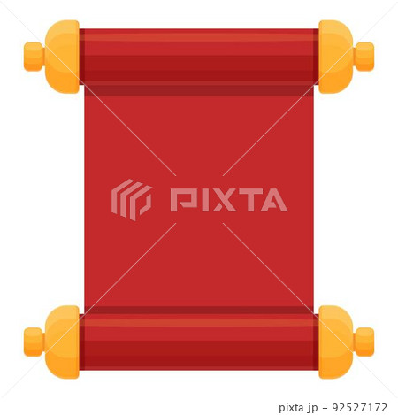 Cny scroll icon cartoon vector. Lunar spring. Festival new year Cny scroll icon cartoon vector. Lunar spring. Festival new year 92527172