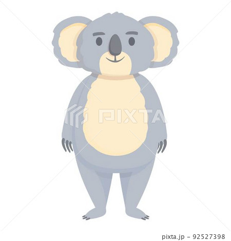 Funny koala icon cartoon vector. Child tree. Baby sleep 92527398