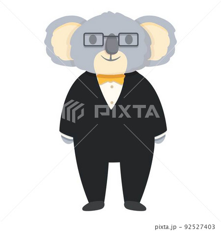 Koala teacher icon cartoon vector. Australia baby. Funny love Koala teacher icon cartoon vector. Australia baby. Funny love 92527403