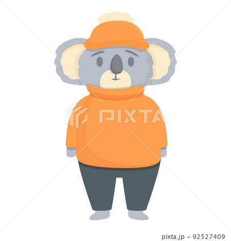 Winter cloth koala icon cartoon vector. Australia baby. Funny mom Winter cloth koala icon cartoon vector. Australia baby. Funny mom 92527409