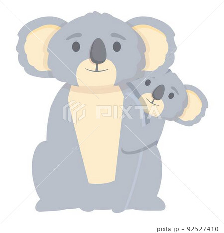 Koala family icon cartoon vector. Cure bear. Baby australia Koala family icon cartoon vector. Cure bear. Baby australia 92527410