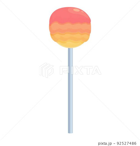 Summer cake pop icon cartoon vector. Love chocolate. Sweet stick 92527486