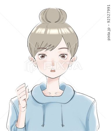 運動中の女性 運動中の女性 92527991