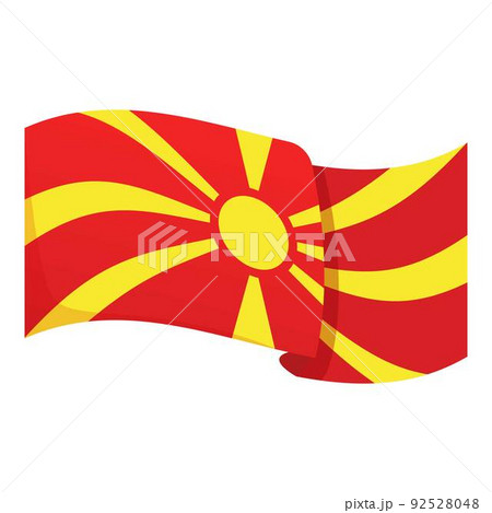 Flag celebration icon cartoon vector. Circle map. Republic election 92528048