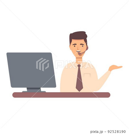 Help call icon cartoon vector. Advice team. People patient Help call icon cartoon vector. Advice team. People patient 92528190