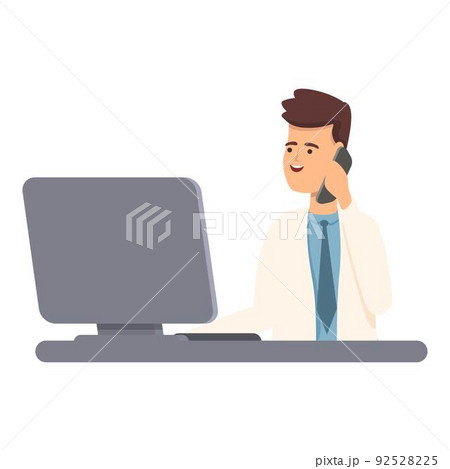Call center icon cartoon vector. Medicine help. Thank team Call center icon cartoon vector. Medicine help. Thank team 92528225