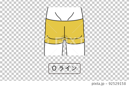 Men's hair removal, O line, underwear wearing 92529158