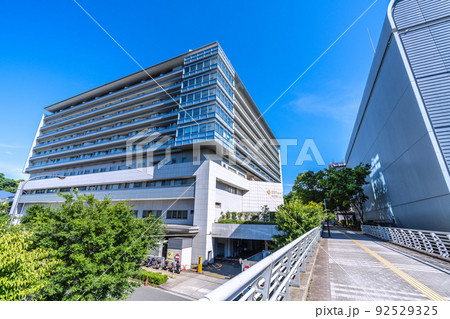 日本の横浜都市景観 昭和大学横浜市北部病院などを望む＝横浜市都筑区 92529325