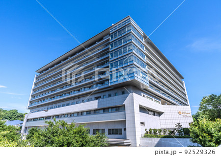 日本の横浜都市景観 昭和大学横浜市北部病院などを望む＝横浜市都筑区 92529326