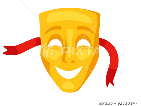 Illustration of comedy mask. Traditional symbol. Image for theatrical performance. Illustration of comedy mask. Traditional symbol. Image for theatrical performance. 92530147