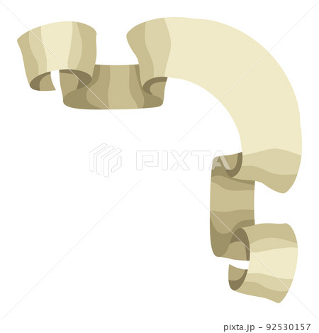 Illustration of decorative retro ribbon. Banner in vintage style. 92530157