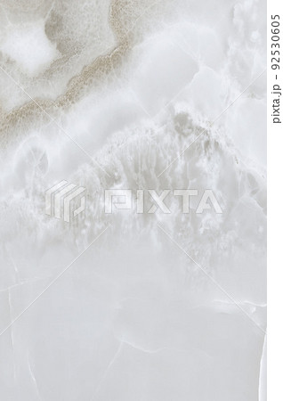 White marble texture banner background top view. Tiles natural stone floor with high resolution. Luxury abstract patterns. Marbling vertical design for banner, wallpaper, packaging design template. 92530605