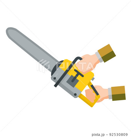 Chainsaw. Technical work with wood. 92530809