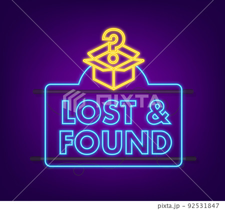 Lost And Found speech bubble. Speech bubble. Vector illustration. 92531847