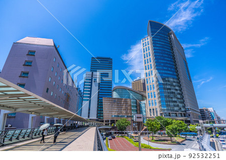 日本の川崎都市景観 川崎駅前やミューザ川崎などを望む 日本の川崎都市景観 川崎駅前やミューザ川崎などを望む 92532251