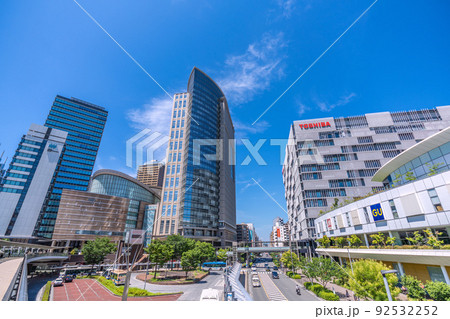 日本の川崎都市景観 川崎駅前やミューザ川崎などを望む 日本の川崎都市景観 川崎駅前やミューザ川崎などを望む 92532252