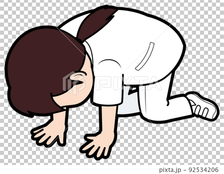 挫折する女性看護師 92534206
