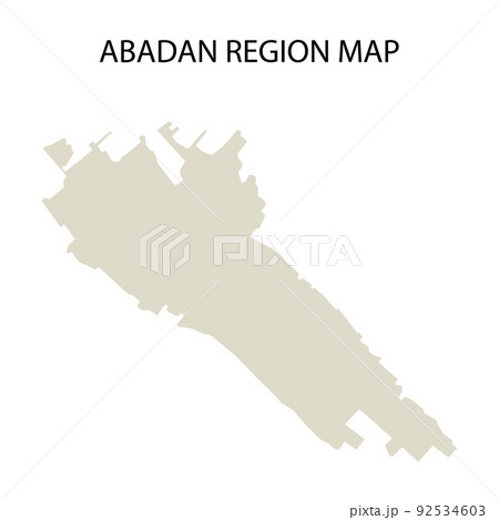 Map of Abadan region in Iran