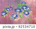 透明水彩 水彩画 花 92534710