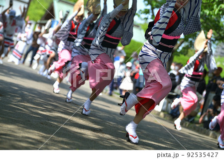 阿波踊り　春の祭典　徳島市　有名連の女踊り　 92535427