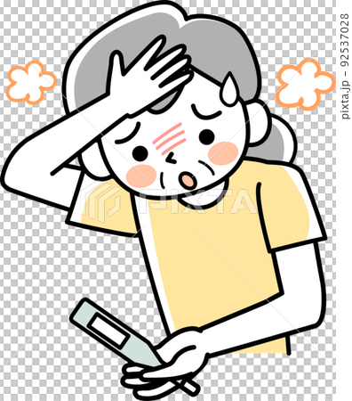 發燒的高級女性 92537028