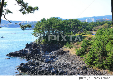 済州島 海岸 沿岸 92537082