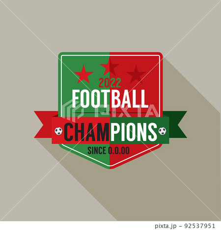 2023 Soccer or Football Champions Badge Vector Illustration. 92537951