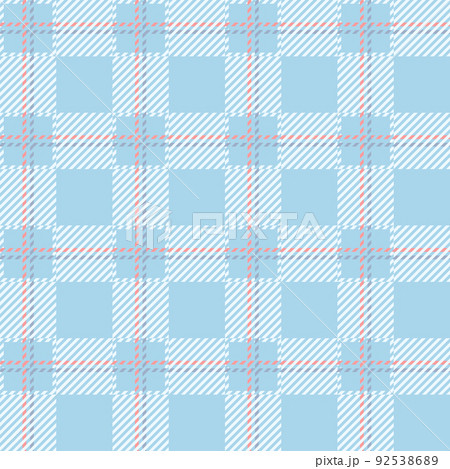 チェック柄の背景イラストイメージ 92538689