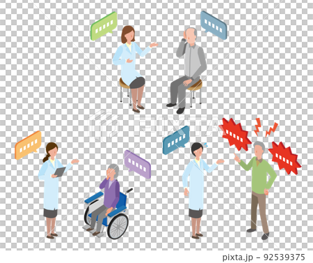 女醫生與患者交流 92539375