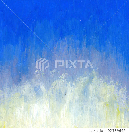 青色のアート背景　絵の具 92539662