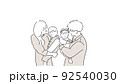 幸せそうなファミリー　シミラールック 92540030