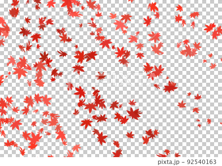 Background illustration of autumn leaves falling A4 side 92540163