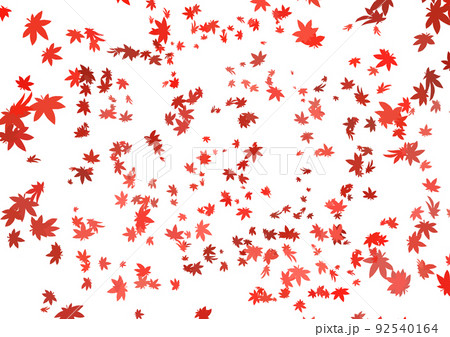 紅葉降り注ぐ背景イラスト 横のイラスト素材