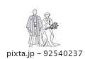 和装での結婚式 92540237