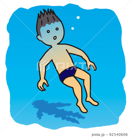 水難事故で溺れている子供の要救助者 92540606