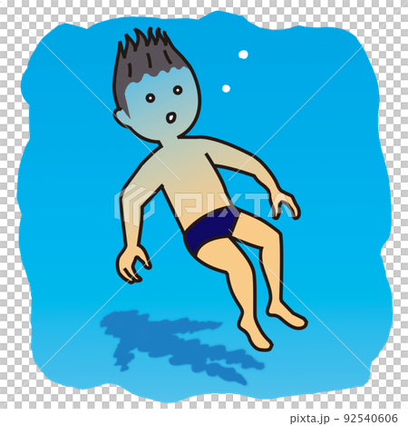 Rescuer for a child drowning in a water accident 92540606