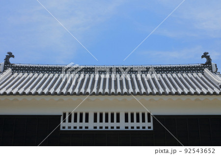 復元された高松城の桜御門（背面） 92543652