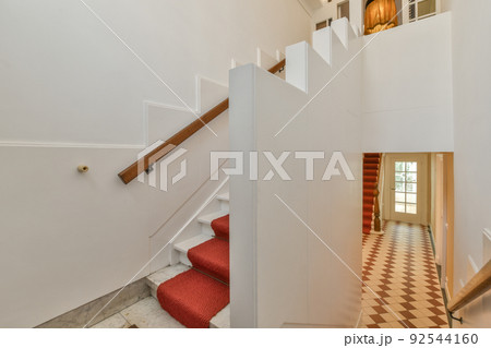 Luxury staircase hall of special design in an elegant house 92544160