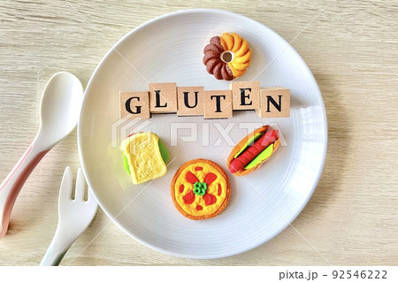 グルテンフリー お皿の上にgluten グルテンフリー お皿の上にgluten 92546222