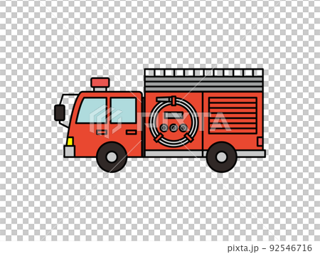 消防車/工作車輛插圖 消防車/工作車輛插圖 92546716