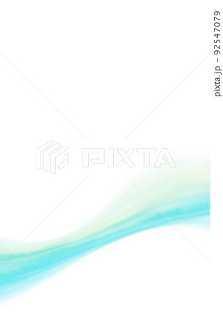 虹色ライン　背景素材　水彩イラスト 92547079
