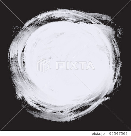 White oil acrylic paint over black background. White art brush paint texture for sale banner and business card. vector illustrator. 92547565