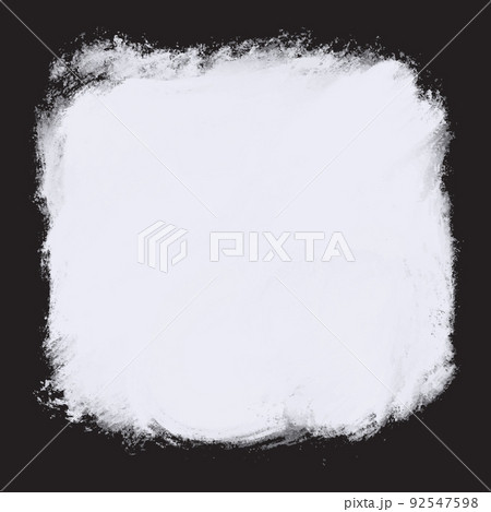White oil acrylic paint over black background. White art brush paint texture for sale banner and business card. vector illustrator. 92547598