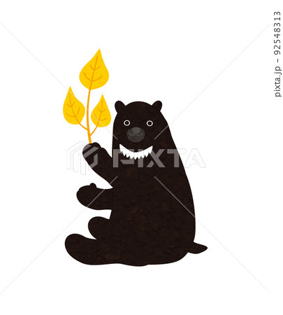 秋素材（2022-くま2） 92548313