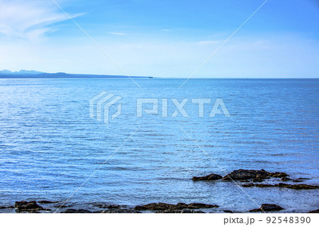 佐賀関半島から見た国東半島と別府湾 92548390