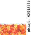 積もったもみじの葉（タテ） 92548451