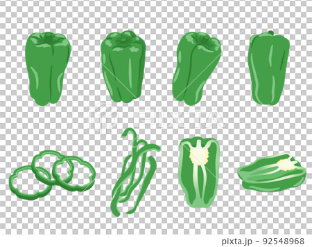 蔬菜插圖品種集辣椒 92548968
